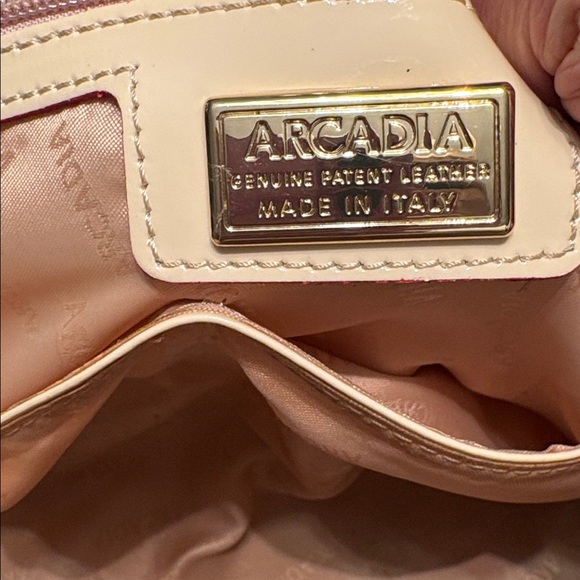 ARCADIA Genuine Patent Leather Tote Purse - VINTAGE - Picture 9 of 12